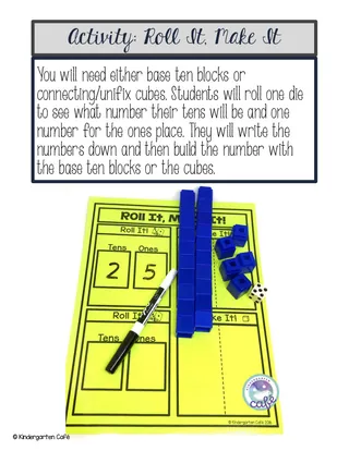 Beginning Place Value: Roll It, Make It Dice Game – sample page 2