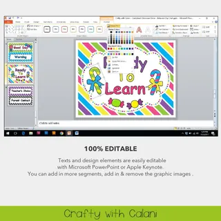 Behavior Clip Chart in Candy Land Theme - 100% Editable – preview 3