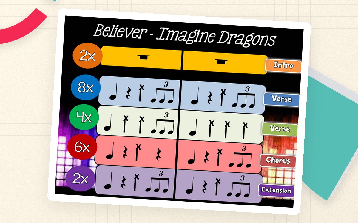 Believer, Imagine Dragons - BUCKET DRUMMING! preview