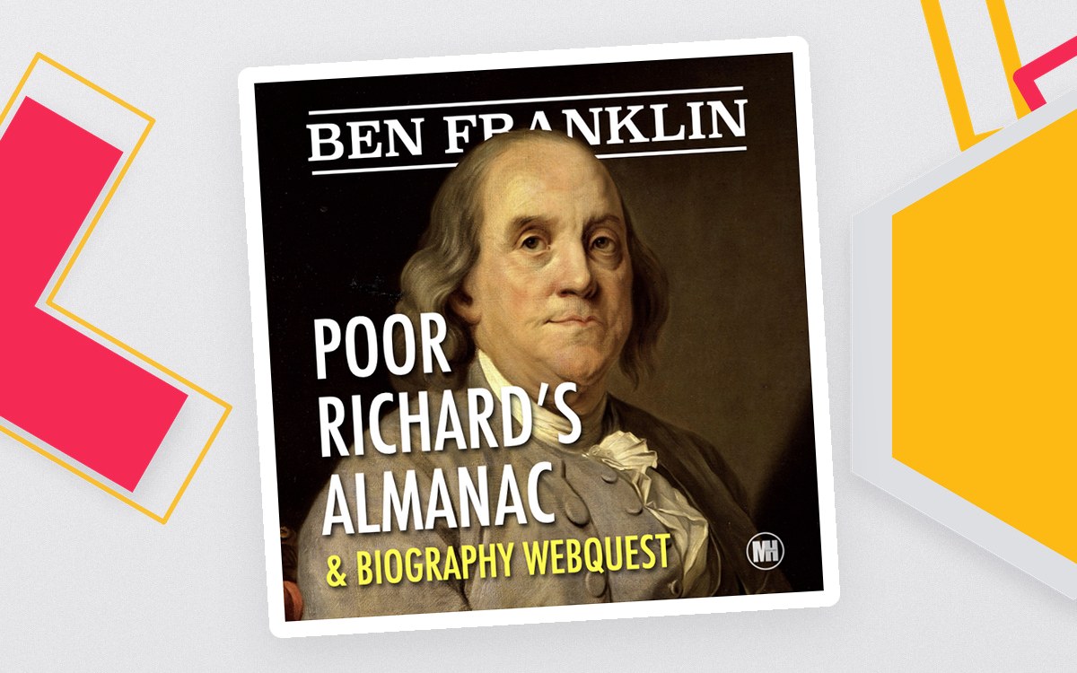 BENJAMIN FRANKLIN: Poor Richard's Almanac & Research Project teaching resource preview