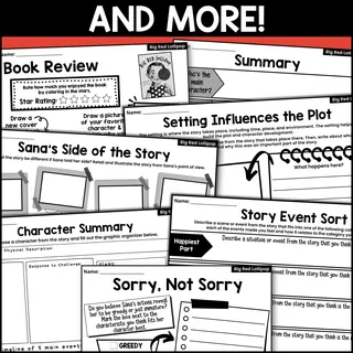 Big Red Lollipop Read Aloud Book Companion Activities for IRA – sample page 4