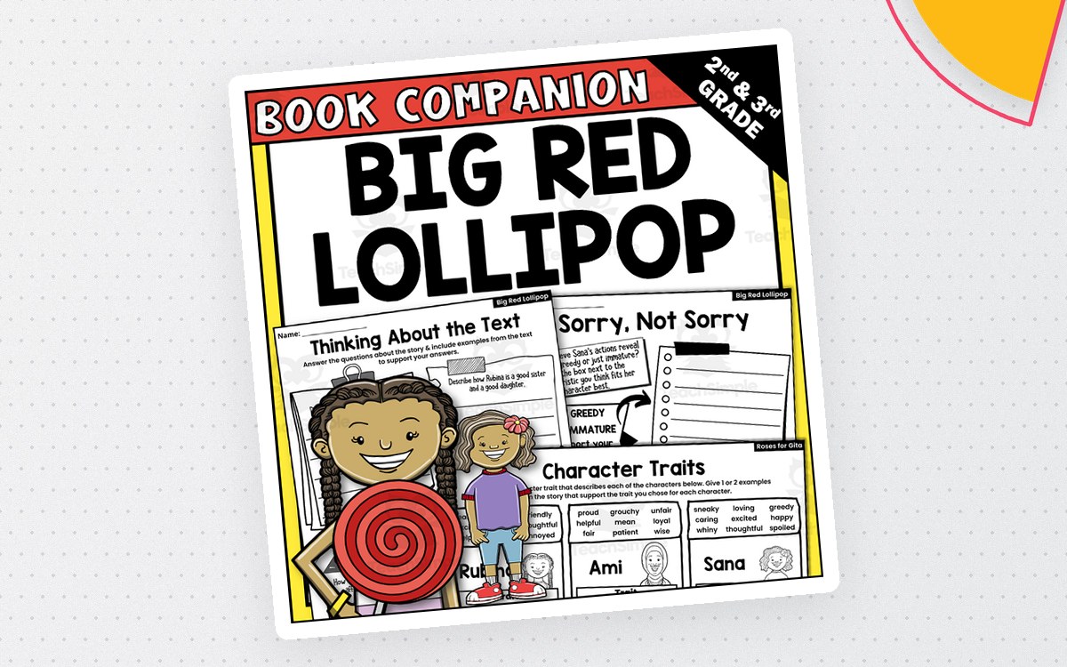 Big Red Lollipop Read Aloud Book Companion Activities for IRA preview