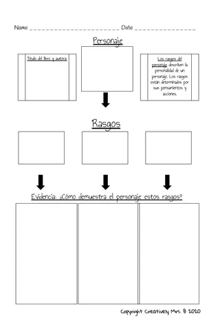 Personality Traits in Spanish – Bilingual Word Lists – sample page 3