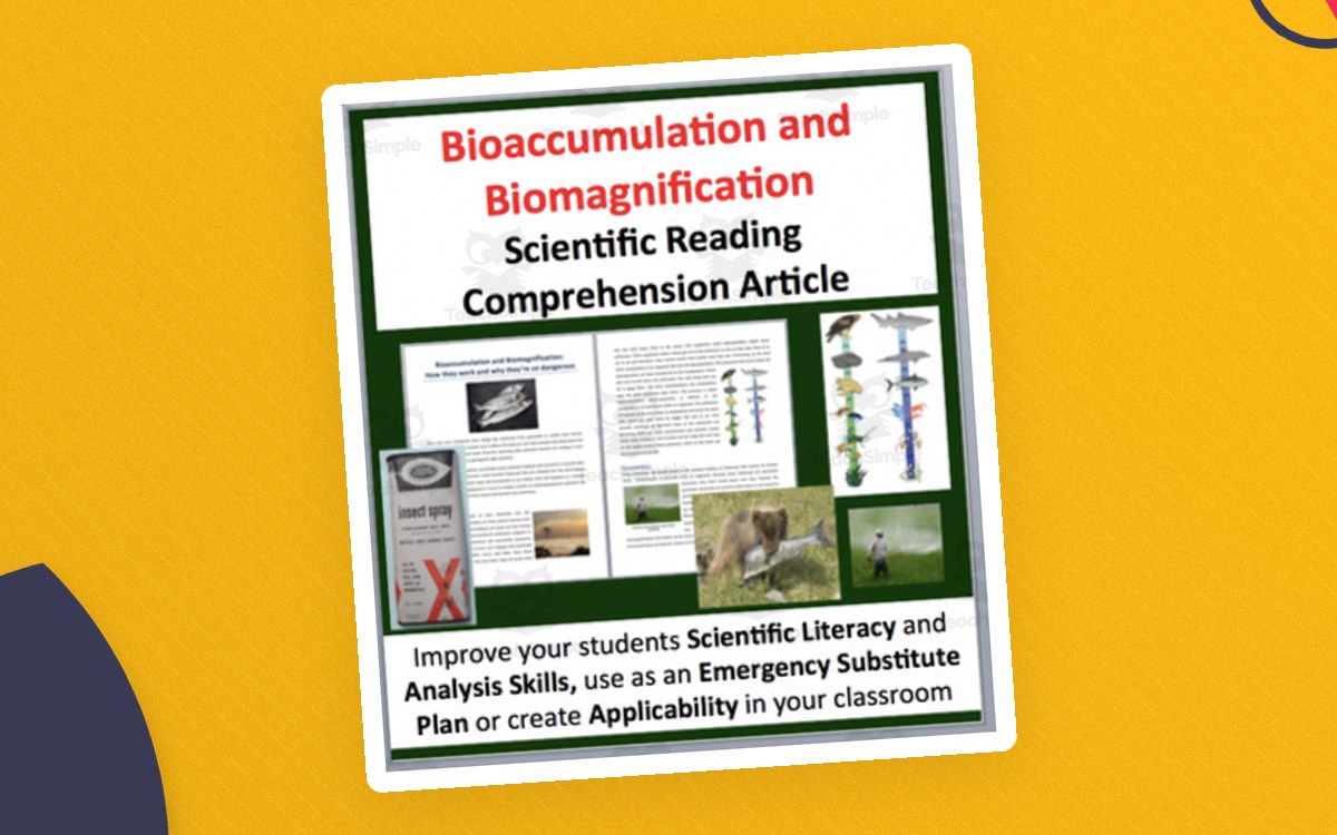 Bioaccumulation and Biomagnification - Science Reading Article - Grade 8 and Up preview