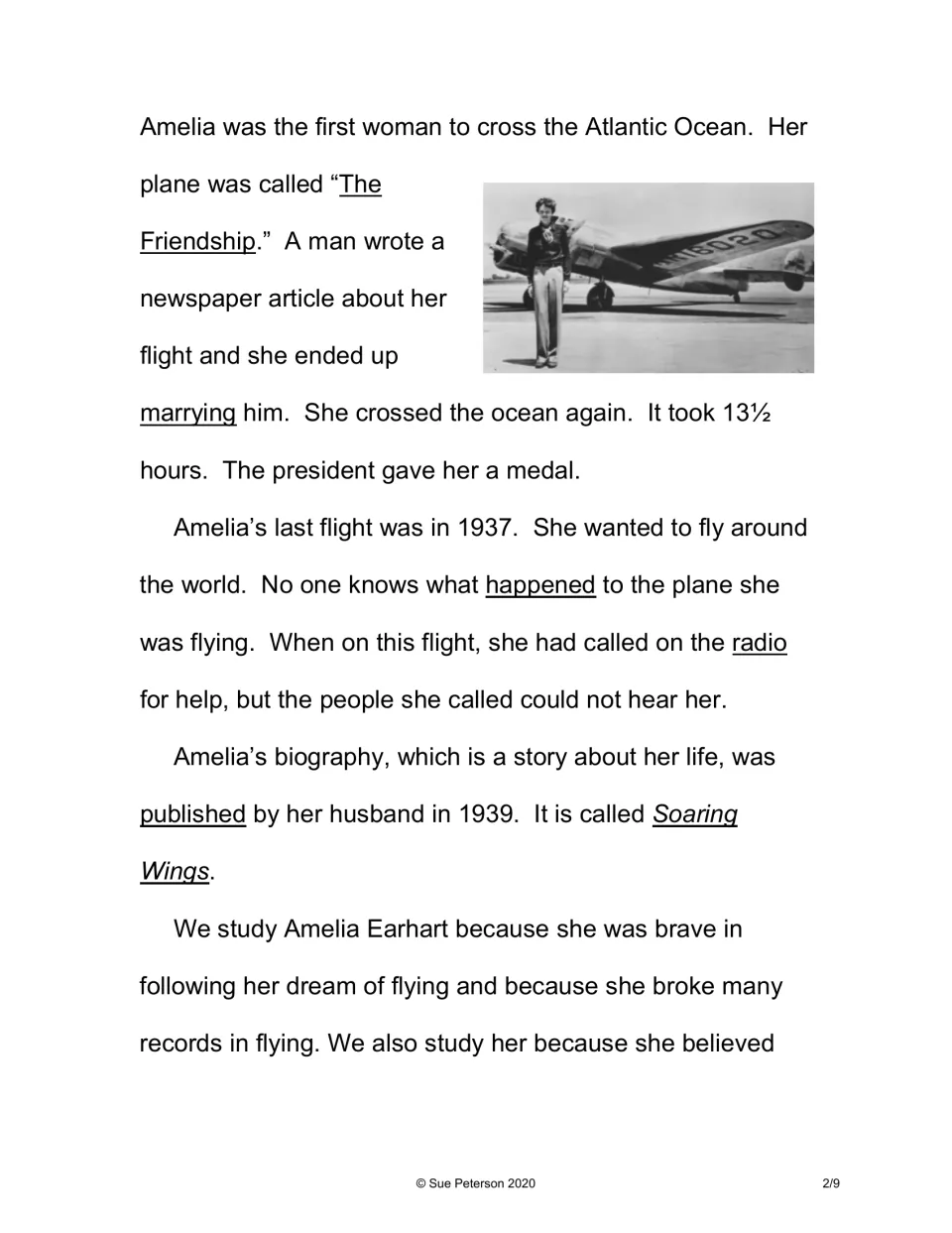 Biography reading, part 2: Atlantic crossing in The Friendship, her lost 1937 flight and the book Soaring Wings