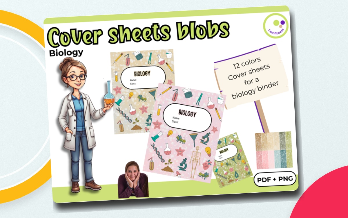 Biology Binder Covers – Templates for Classroom Use cover.