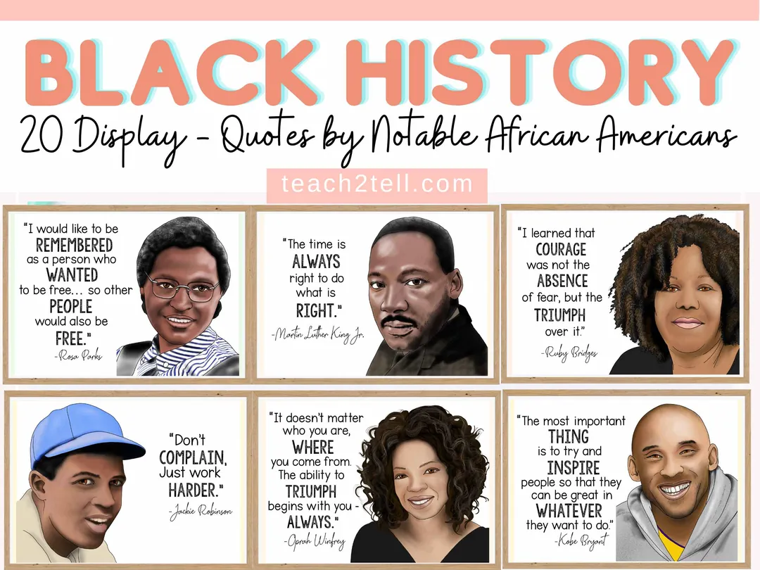 Black History Month Posters – Bulletin Board Art Set – cover