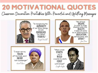Black History Month Posters – Bulletin Board Art Set – sample page 3