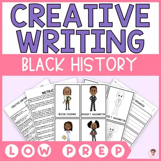 Black History Month Creative Writing Prompts with Story Cards – cover