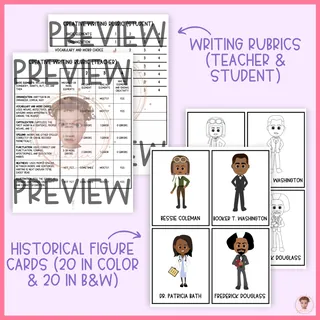 Black History Month Creative Writing Prompts with Story Cards – sample page 4