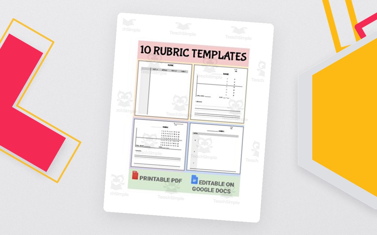 Blank Rubric Template – Editable in Google Docs preview