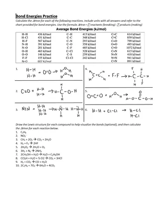Bond Energy Practice – 16-Problem Chemistry Set – cover