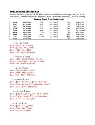 Bond Energy Practice – 16-Problem Chemistry Set – preview 1