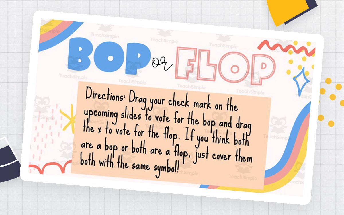 Bop or Flop – Music Class Listening Game teaching resource preview
