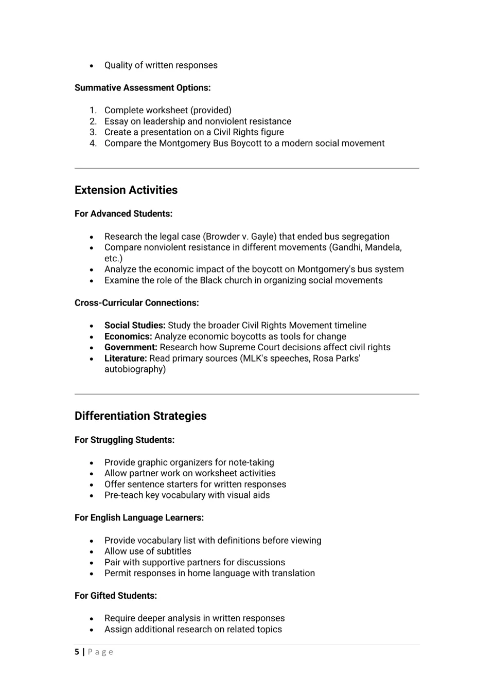 Teacher guidance offers summative assessments, extension research, cross-curricular links, and differentiation