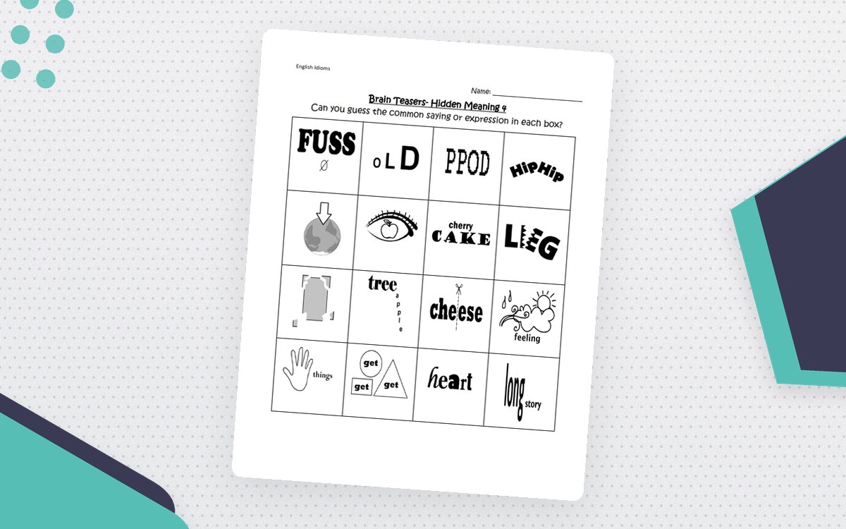 Brain Teasers Part 2 – Hidden Meaning Puzzles preview