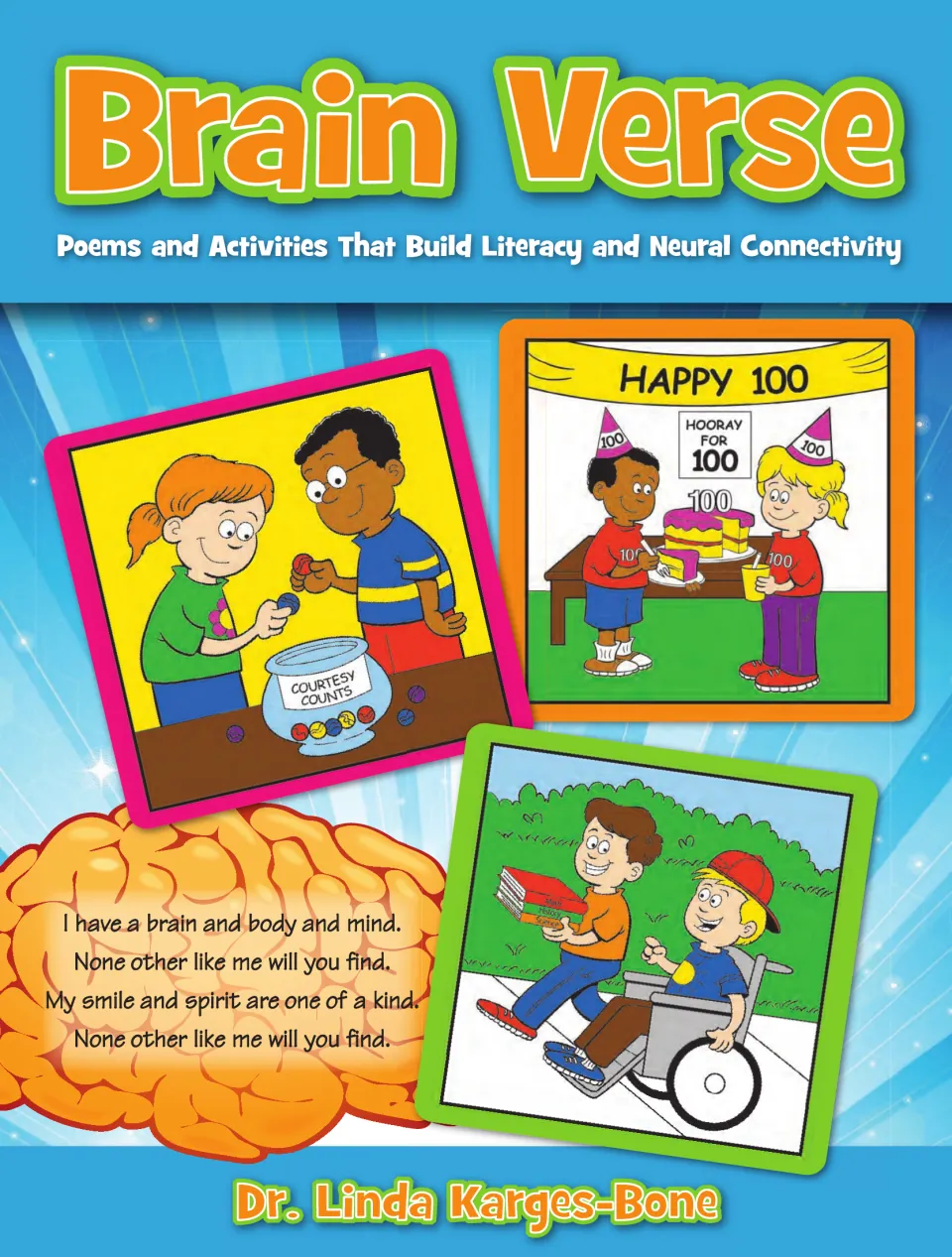 Teaching book cover naming Dr. Linda Karges-Bone and introducing poems and activities for literacy