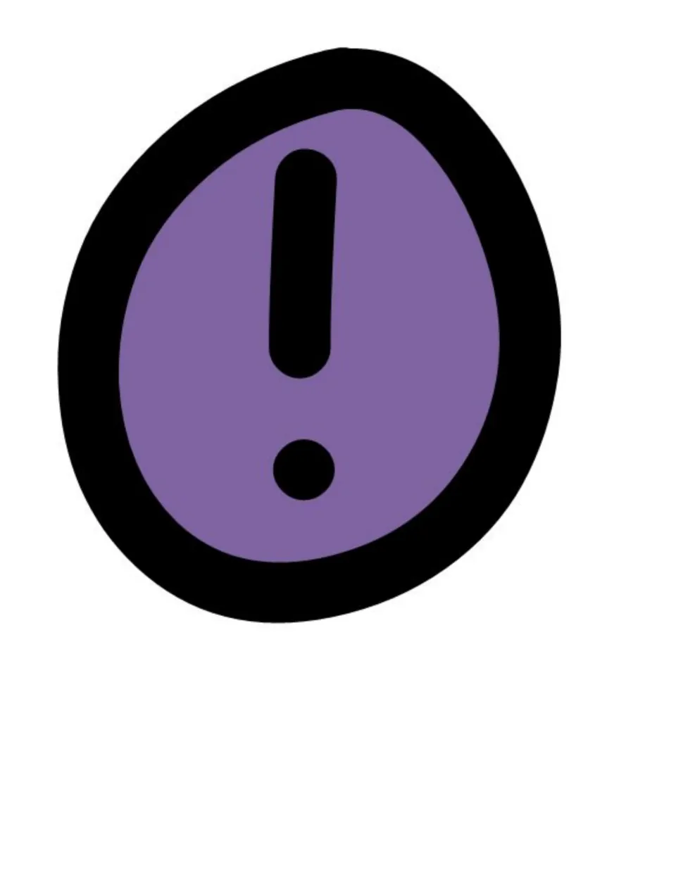 Color exclamation point in purple to complete the BRAVO! bulletin board title above displayed student work