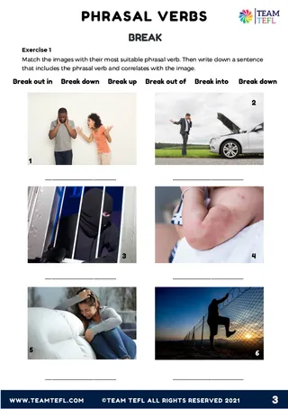 Break | Phrasal Verbs Exercises – sample page 3