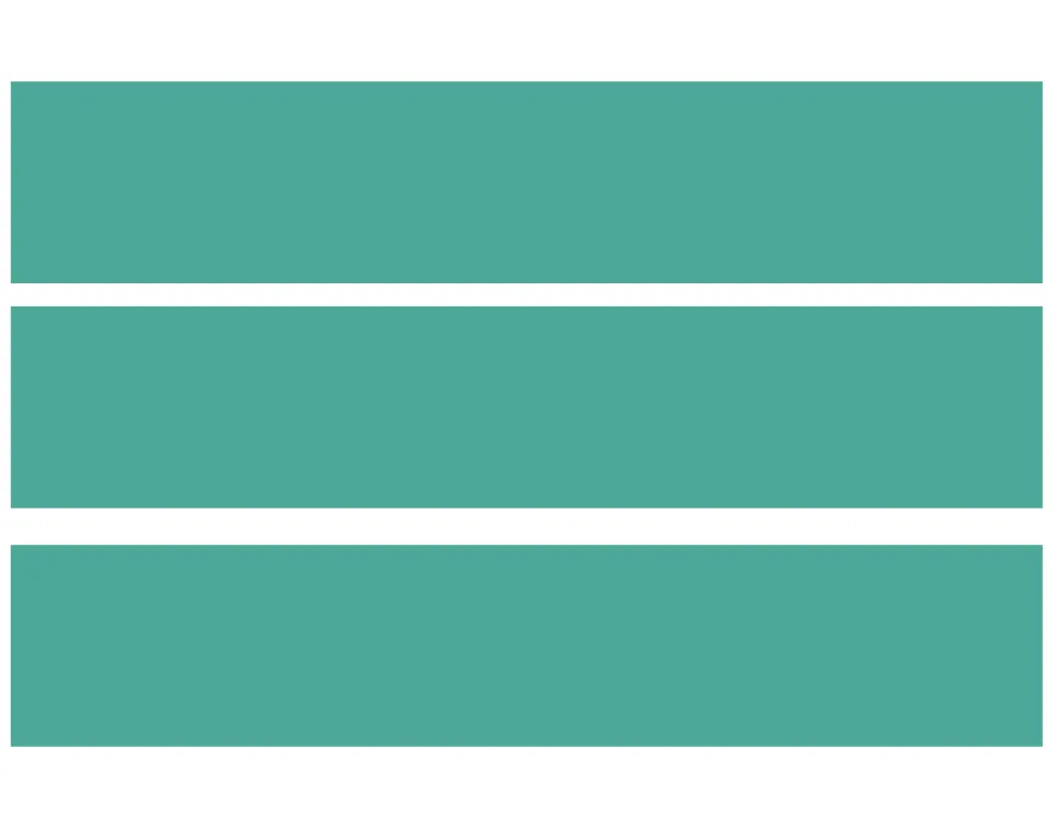 Bulletin board border design 4: three matching solid teal strips with straight edges for bulletin board display
