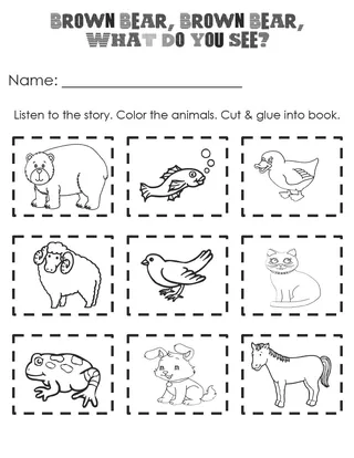 Brown Bear Brown Bear – Story Sequencing Activity – cover