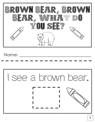 Brown Bear Brown Bear – Story Sequencing Activity – sample page 4