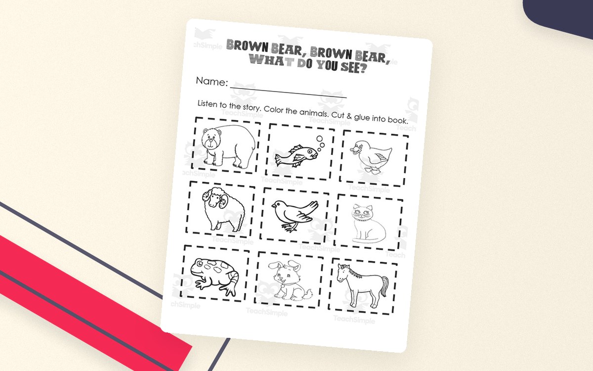 Brown Bear Brown Bear – Story Sequencing Activity preview