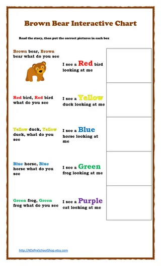 Brown Bear Interactive Chart | Book Companion – cover