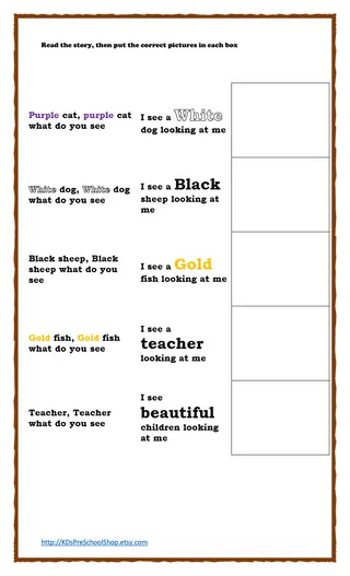 Brown Bear Interactive Chart | Book Companion – sample page 2