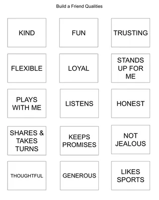 Build A Friend Activity – sample page 3