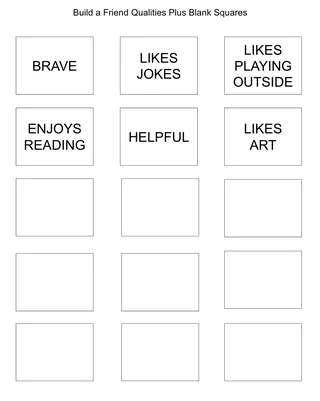 Build A Friend Activity – sample page 4