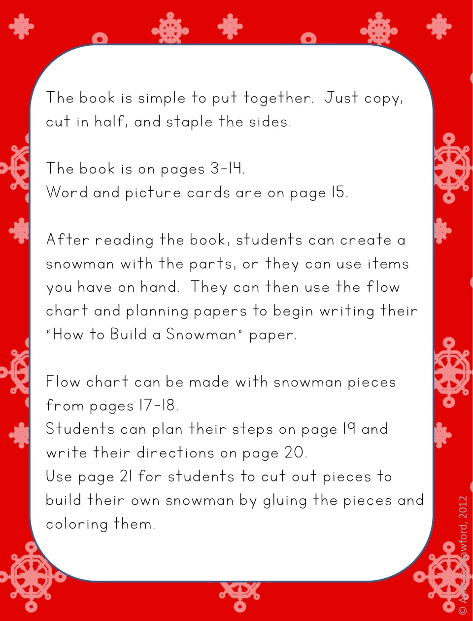 Teacher directions: copy, cut and staple the book, then use word cards, flow chart and planning pages for how-to writing