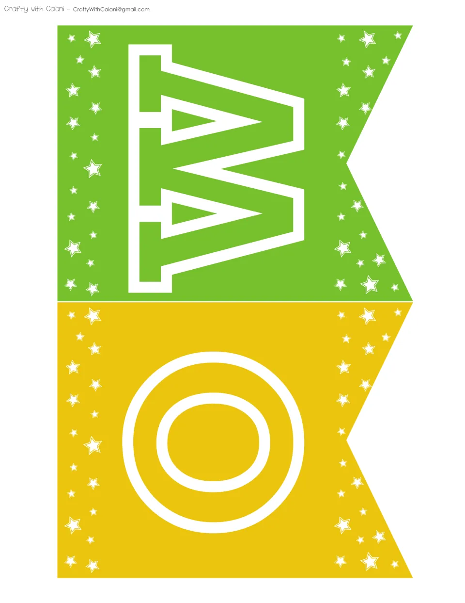 Bunting letters O and W, printed two to a sheet, complete GROW in the bulletin board's “GROW YOUR MIND” banner