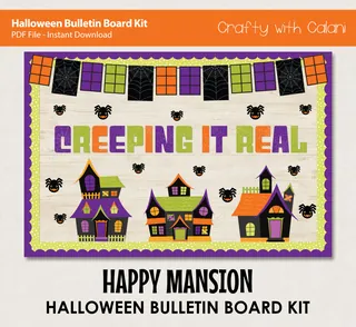 Bulletin Board : Haunted Mansion Halloween Classroom Theme – cover