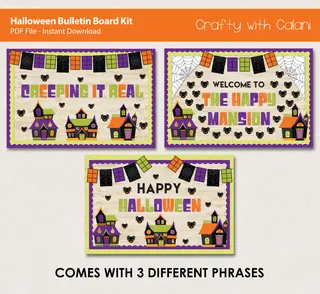 Bulletin Board : Haunted Mansion Halloween Classroom Theme – preview 3
