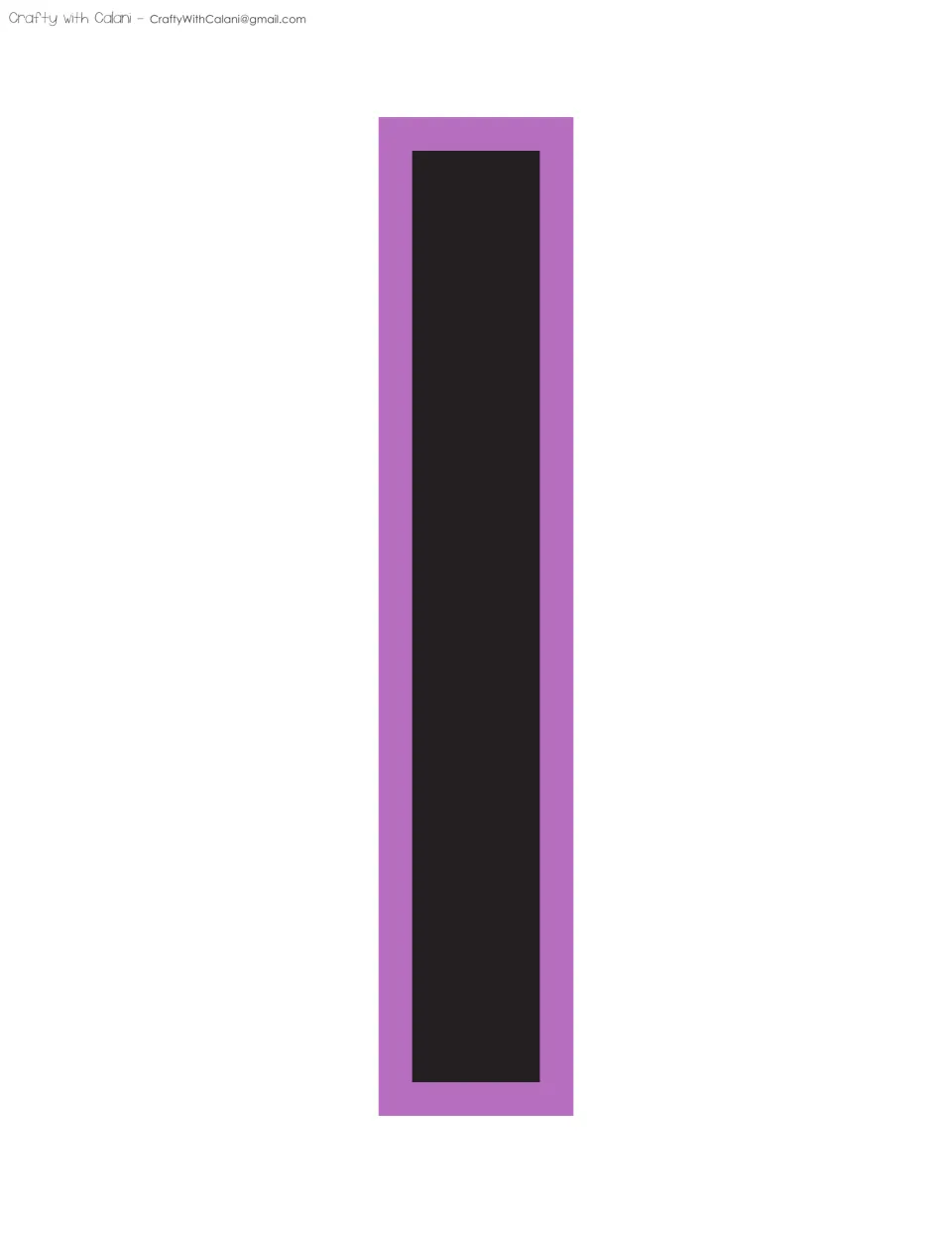 Bulletin board display letter I, the fifth letter in the supplied sequence of printable classroom lettering.
