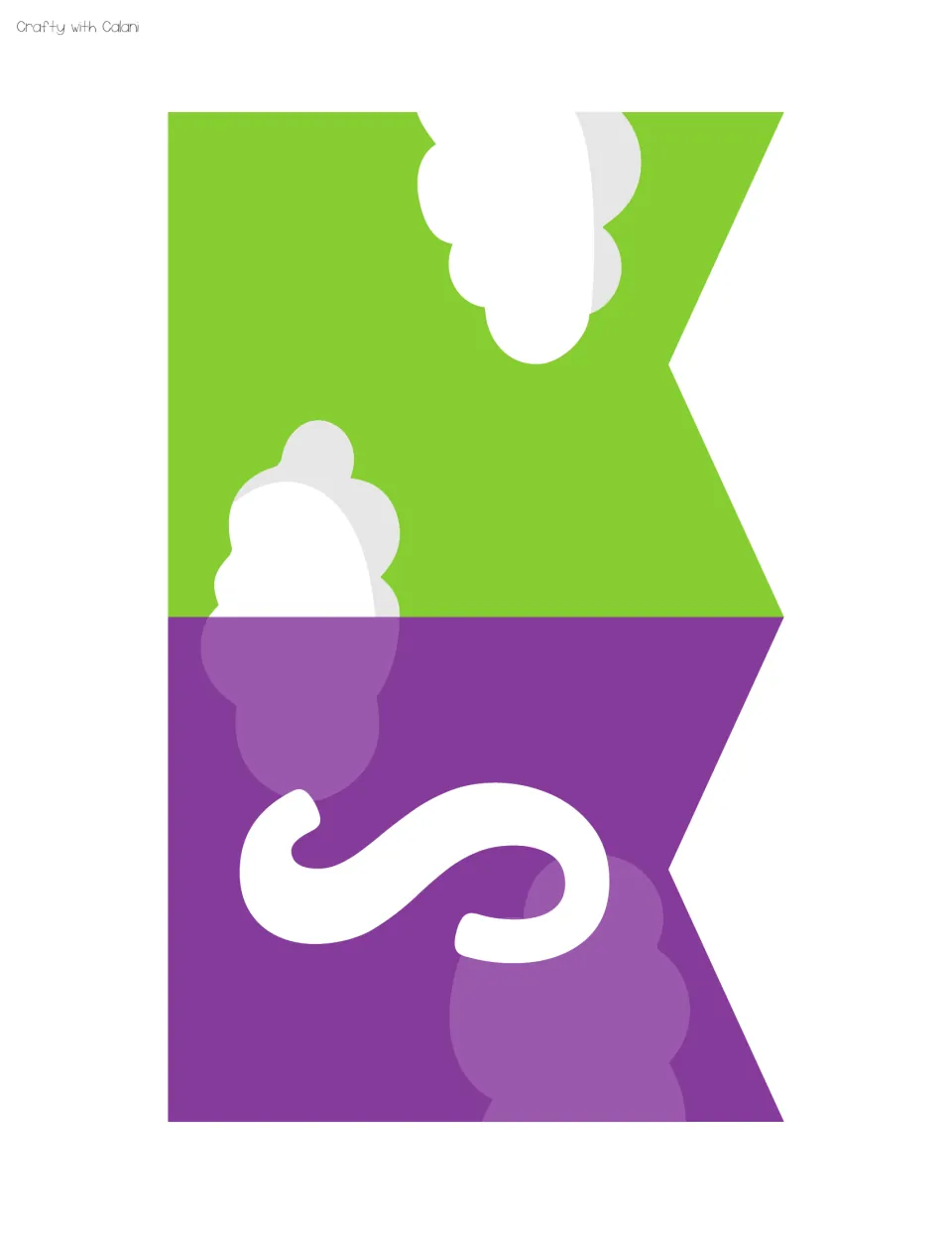 Letter S banner and one decorative cloud banner complete the six-banner set for the classroom jobs display