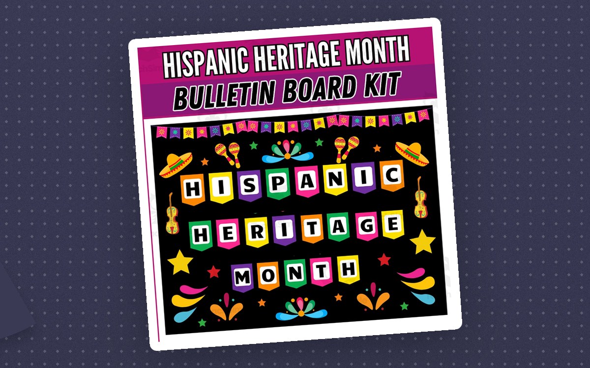 Bulletin Board Kit.: Hispanic Heritage Month Classroom Decoration teaching resource preview