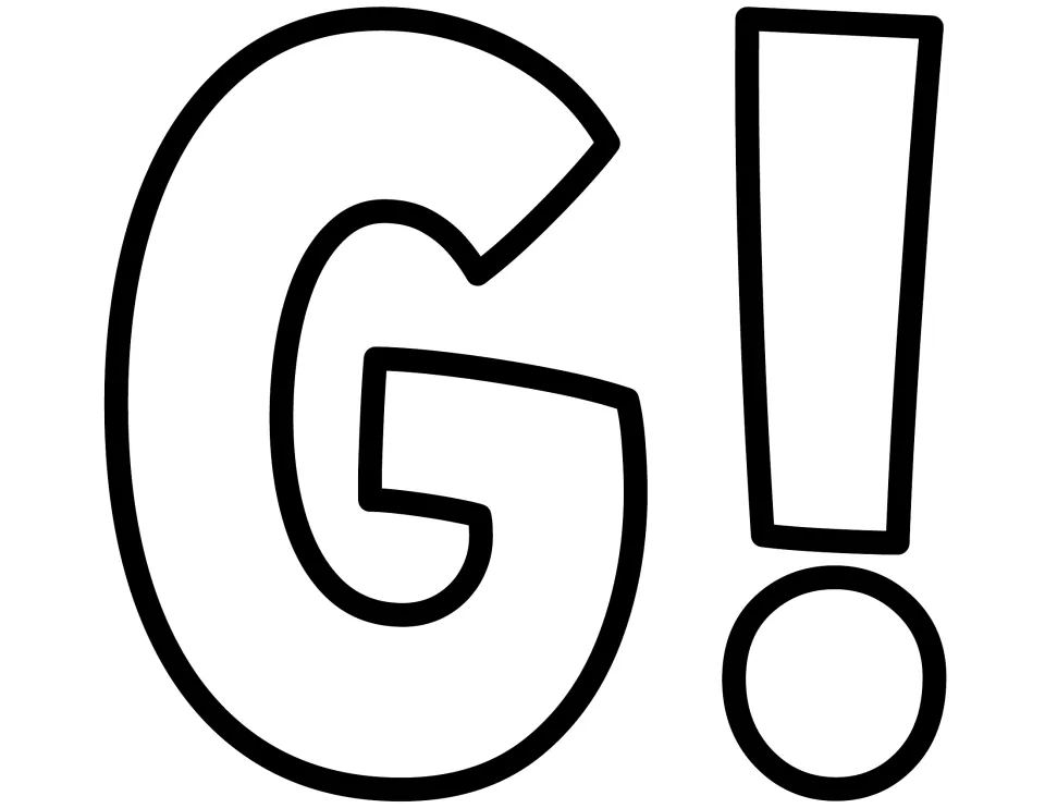 Bulletin board letter G completes “READING”, paired with an exclamation point for the reading displays