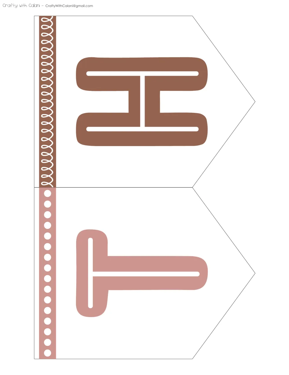 Bunting letters T and H for the opening word “THE” in the bulletin board kit’s “THE POWER OF” display title