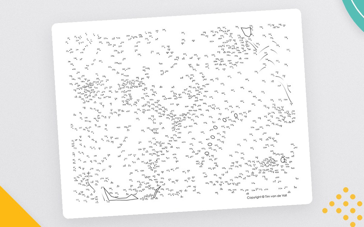 Butterfly Extreme Dot-to-Dot – 979-Dot Printable preview