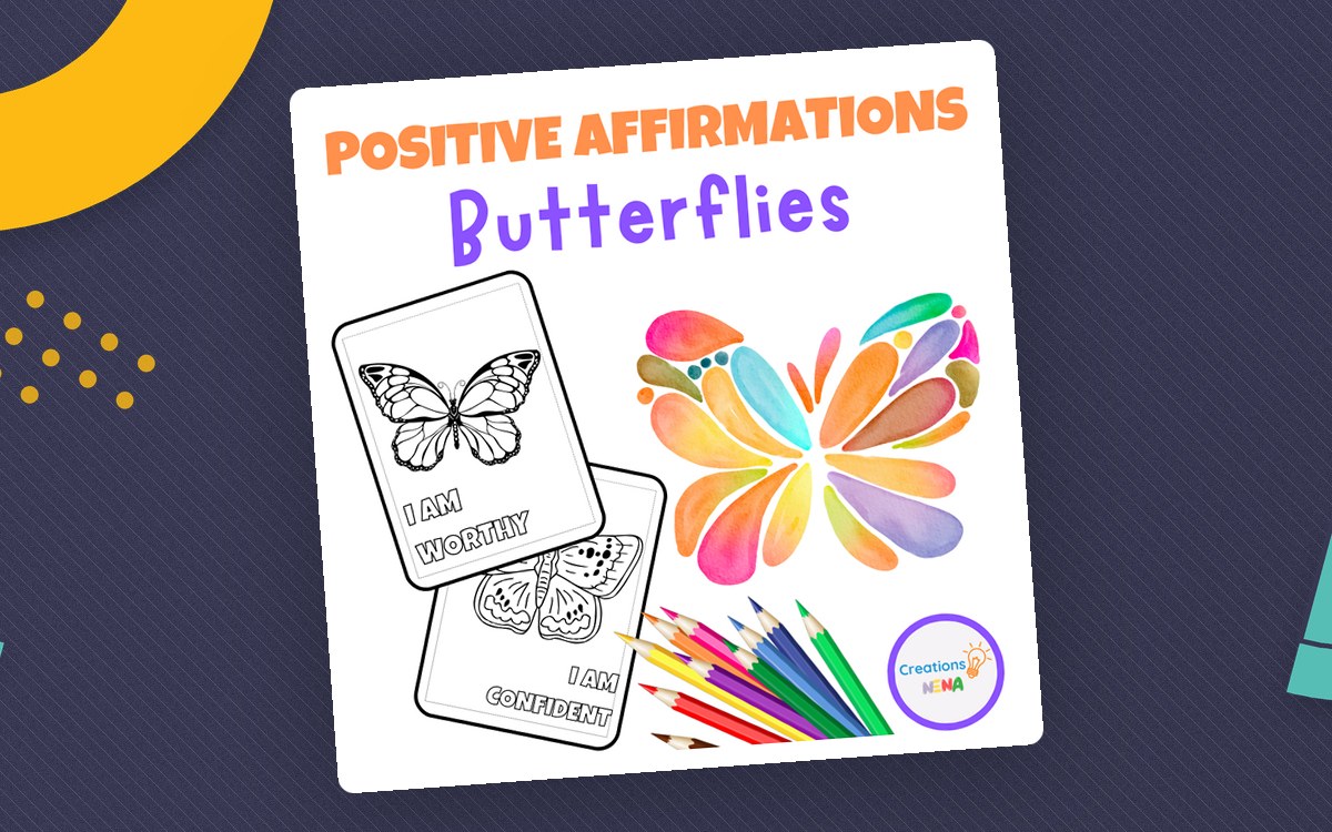 Butterfly Positive Affirmations. preview