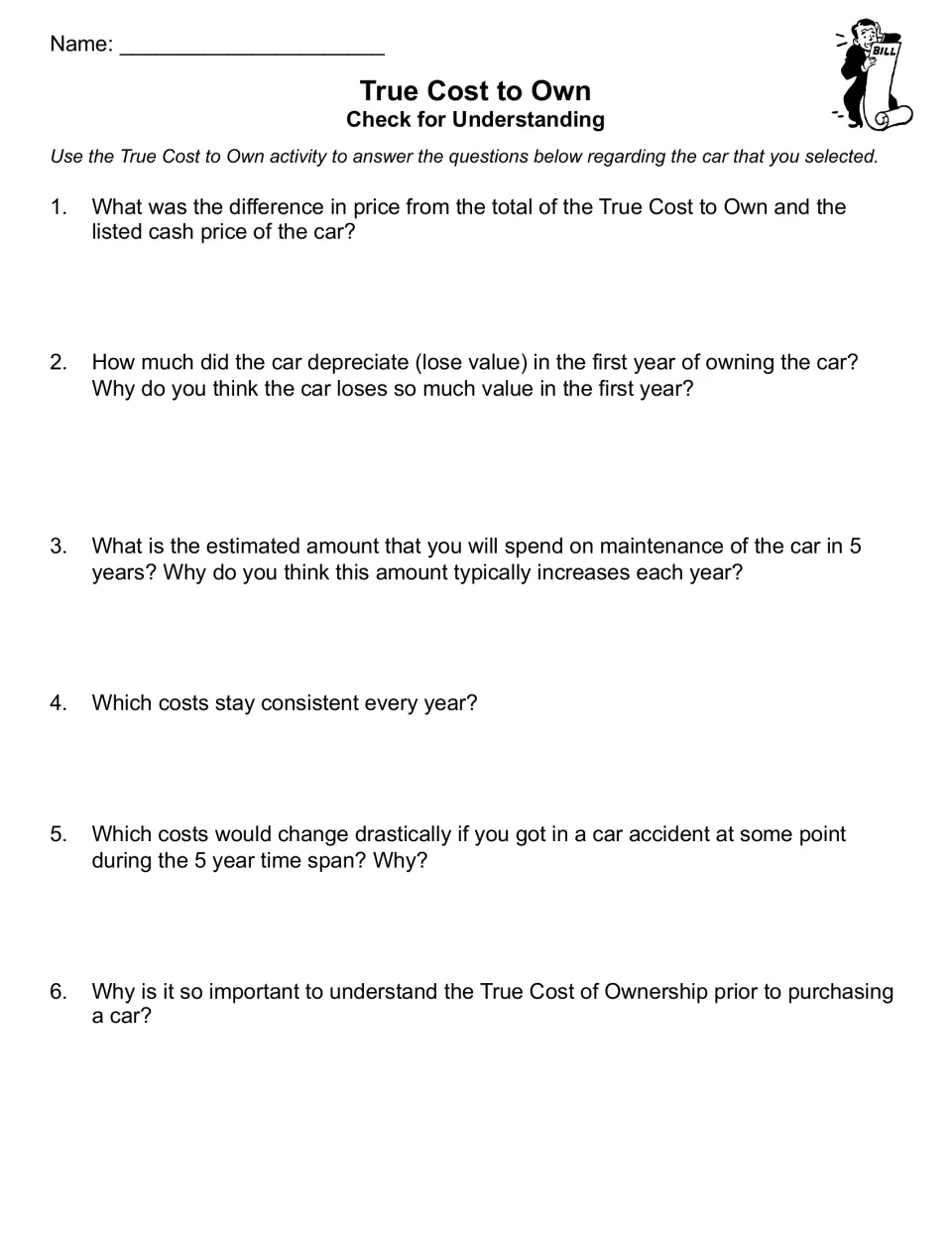 True Cost to Own check: six questions on first-year depreciation, maintenance, steady costs and accident impact