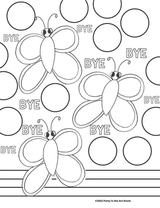 Bye Bye Butterfly Glyph | End of Year Activity – sample page 3