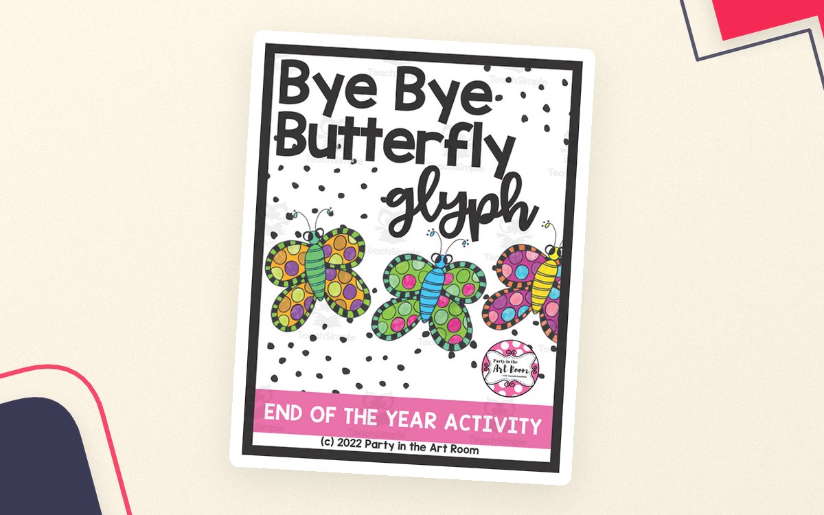 Bye Bye Butterfly Glyph | End of Year Activity preview