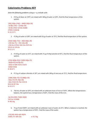 Calorimetry Practice – preview 2