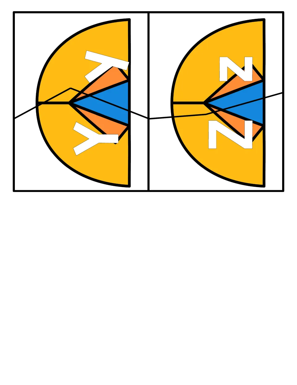Final letters Y and Z on two tent cards that students cut apart and match uppercase to lowercase to finish the alphabet