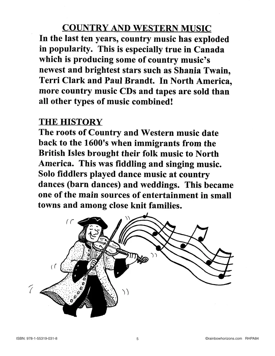 Country music notes, part 1: 'Country and Western Music' and 'The History,' on 1600s British Isles fiddling roots