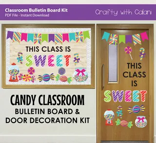 Candy Bulletin Board – Classroom Door Decor Kit – sample page 2