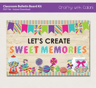 Candy Bulletin Board – Classroom Door Decor Kit – sample page 3